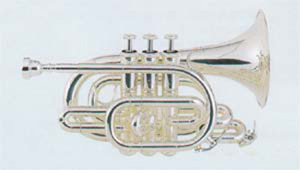 Jupiter JPT-416 Pocket Trumpet silver Musical instrument Mouthpeace